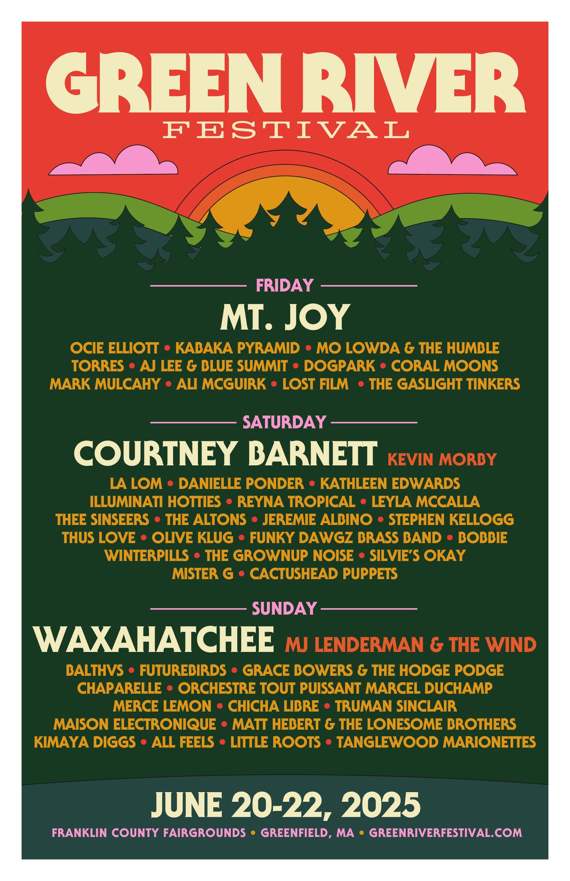 2025 LIMITED REPRINT--GRF Weekend Lineup Poster